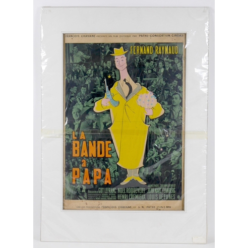 178 - A vintage French film poster, 'La Bande a Papa', 1956, Affiches Gaillard, Paris, 57 by 39cm, mounted... 