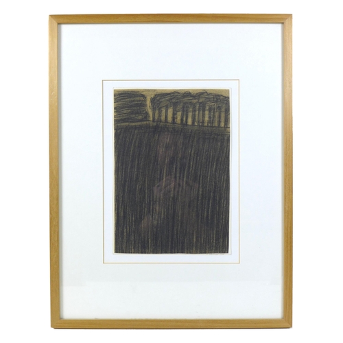 181 - A. Kovalova: Four charcoal sketches, comprising a drawing of three tall trees, 1986, signed to lower... 