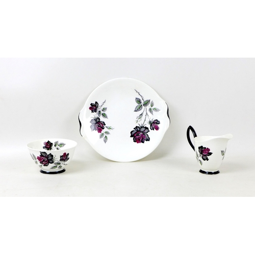 29 - A Royal Albert part tea service, decorated in the 'Masquerade' pattern, 21 pieces, together with a R... 