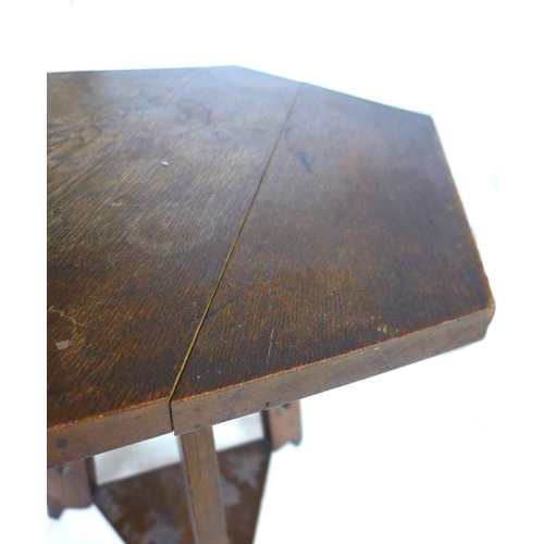 316 - A mixed group of Arts and Crafts furniture, comprising an oak occasional table, possibly by Liberty,... 