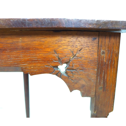 316 - A mixed group of Arts and Crafts furniture, comprising an oak occasional table, possibly by Liberty,... 