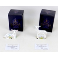 Two limited edition Royal Crown Derby paperweights, Duesbury group exclusives modelled as 