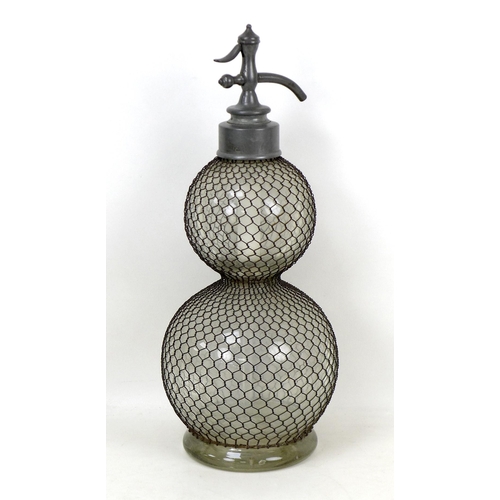 79 - A collection of 19th century and later collectables, including a French double gourd seltzer bottle,... 