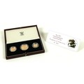 A Queen Elizabeth II Royal Mint gold proof three coin set, 'The 1987 United Kingdom Gold Proof Colle... 