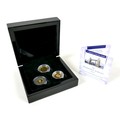 A Diamond Jubilee Sovereign set by the London Mint Office, comprising a 2012 sovereign, a 2012 half ... 