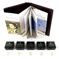 A set of five Royal House of Windsor collection 9ct gold half crowns, with original boxes and certif... 