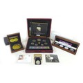 A collection of ERII silver proof and other coin sets, including a limited edition London Mint Offic... 