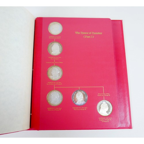 77 - The Kings and Queens of England, First Edition / Sterling Silver Proof Set, by John Pinches, 1970, a... 