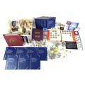 A collection of British & World coins, including pre-1946 and some pre-1920 British silver content c... 