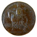 A Prince of Hanover, Prince William Duke of Cumberland copper medallion, Battle of Culloden, dated 1... 