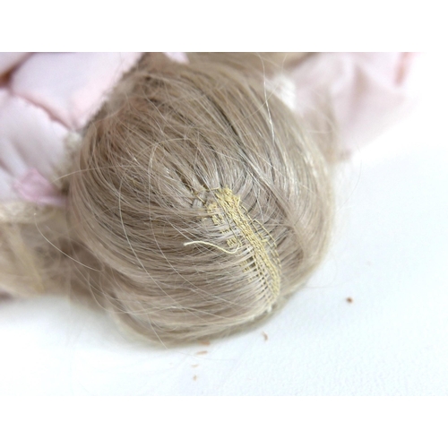 144 - A late 19th century Armand Marseille bisque shoulder head doll, stamped '37.0 A.M. 4/0 DEP Made in G... 