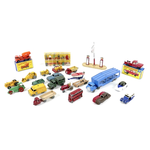 149 - A collection of Dinky, Matchbox, and Lesney model vehicles and accessories, comprising a boxed Dinky... 