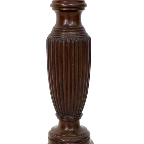 232 - A group of mixed furniture, comprising a mahogany jardiniere stand, the dished top, 27cm, on a flute... 