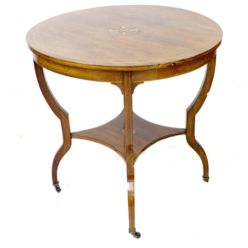 241 - A group of twelve assorted pieces of furniture, comprising an Victorian rosewood inlaid centre table... 