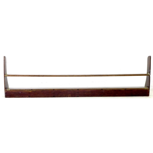 247 - A 19th century mahogany plate rack, with six spice drawers below, 176 by 17 by 56cm high.