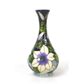 A Moorcroft pottery Sophie Christina pattern bottle vase, by Sian Leeper, with impressed marks to ba... 