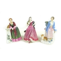 Three limited edition Royal Doulton figures, comprising 'Queen Elizabeth the Queen Mother as the Duc... 