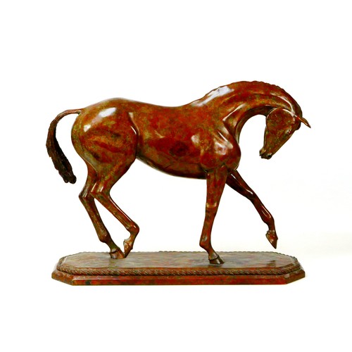 1 - George Bingham (British, 20th/21st century): a limited edition bronze sculpture of a horse, signed a... 