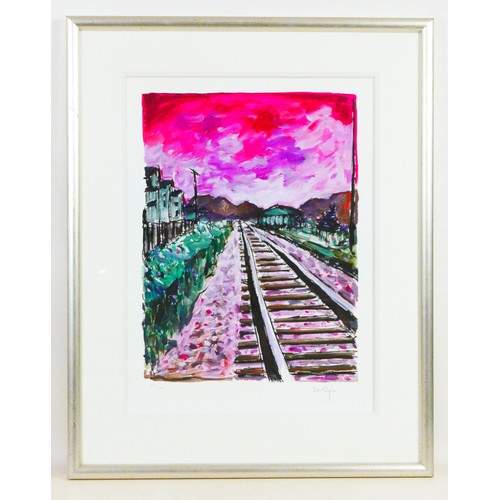 30 - After Bob Dylan (American, b. 1941): a group of four 'Train Tracks' limited edition signed giclee pr... 