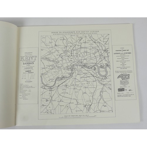 11 - A copy of Stanford's Library Map of London and its Suburbs, 24 Sheets, on the scale of Six Inches to... 
