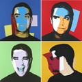 Peter Gwyther and Robbie Williams, a set of four silkscreen prints on paper, 'Robbie I - IV', co-pub... 