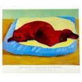 After David Hockney (British, b. 1937): a promotional exhibition poster, 'David Hockney Dog Painting... 