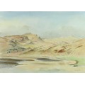 Roland Vivian Pitchforth (British 1895-1982): 'Llangorse Lake', watercolour, signed lower right corn... 