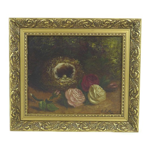 92 - C. L. Mayne (British School, 19th century): A pair of still life paintings, comprising a study of a ... 