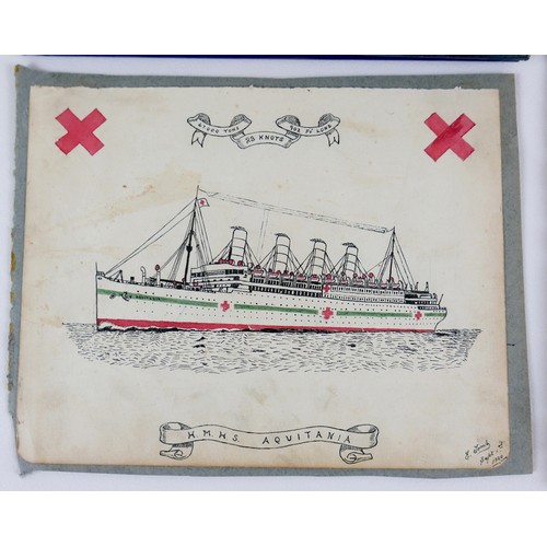 10 - Titanic Interest: Fred Toms (British, 1882-1937): a collection of pen and ink drawings by Fred, incl... 