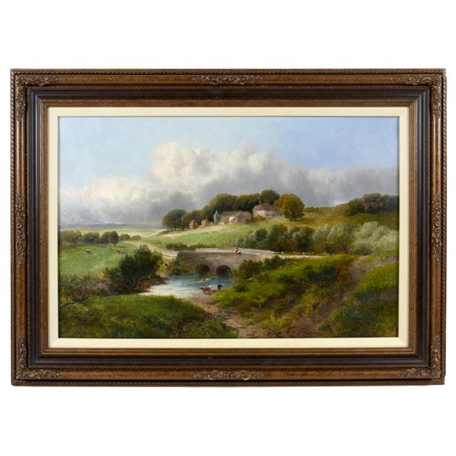 81 - Arthur Brandish Holte (British, active 1883-94): 'Study from nature near Worcester', depicting a lan... 