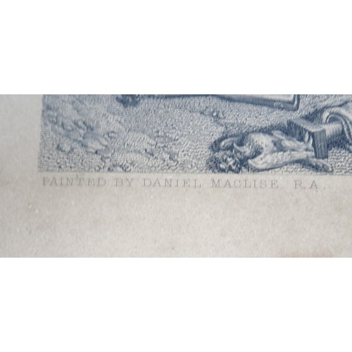 11A - Lumb Stocks RA (British, 1812-1892) after Daniel Maclise RA: 'Wellington and Blucher meeting after t... 