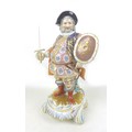 A large Derby porcelain figure, early 19th century, modelled as James Quinn in the role of Falstaff,... 
