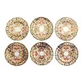 A group of six Royal Crown Derby Imari Traditional plates, 2451, 12.8cm diameter. (6)