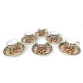 A set of six Royal Crown Derby Imari coffee cans and saucers, pattern 2451, marks to base. (6)