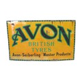 A large early 20th century Avon British tyres enamel advertisement sign, by Imperial Enamel Co. Birm... 