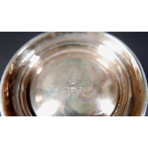 90 - A collection of Victorian and later silver, including a Victorian sugar bowl, engraved with a monogr... 