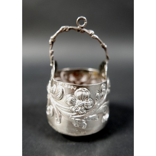 90 - A collection of Victorian and later silver, including a Victorian sugar bowl, engraved with a monogr... 