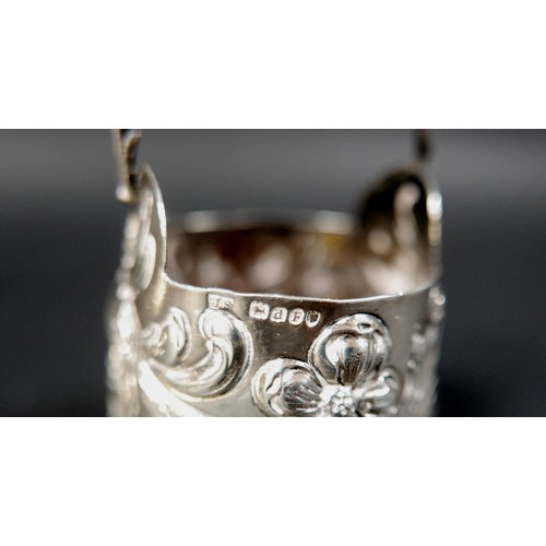 90 - A collection of Victorian and later silver, including a Victorian sugar bowl, engraved with a monogr... 