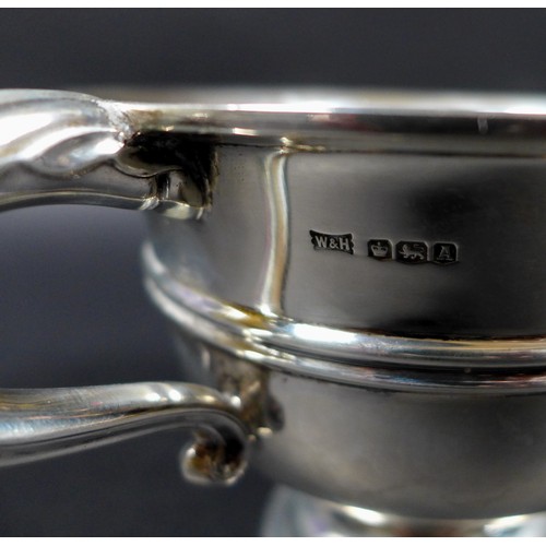 37 - A George VI silver twin handled cup bearing inscription 'District Commander's Proficiency Cup 1943-4... 
