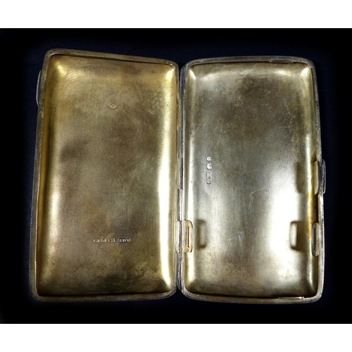 81 - Three Victorian and later silver cigarette/cigar cases, comprising a Victorian silver cigar case, pa... 