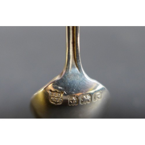 74 - A collection of silver items, including Georgian teaspoons, sugar tongs, William Bateman, napkin rin... 