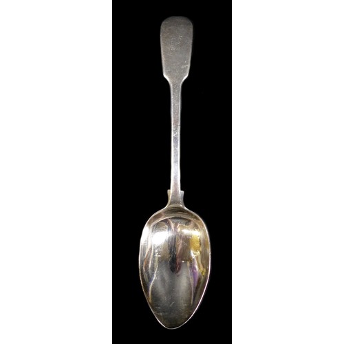 57 - A George III silver spoon, Fiddle pattern, 'CF' monogram to top, marked Paul Storr, London 1815, wei... 