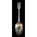 A George III silver spoon, Fiddle pattern, 'CF' monogram to top, marked Paul Storr, London 1815, wei... 