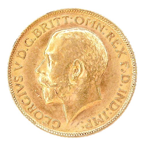 160 - A George V gold sovereign, 1911.