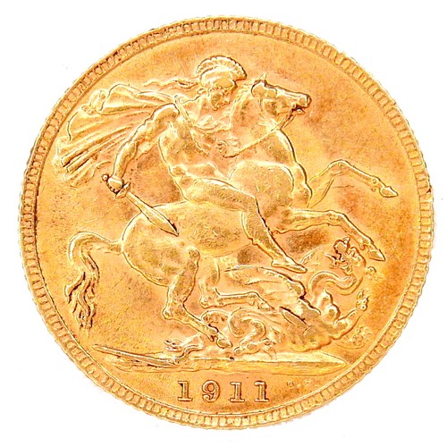 160 - A George V gold sovereign, 1911.