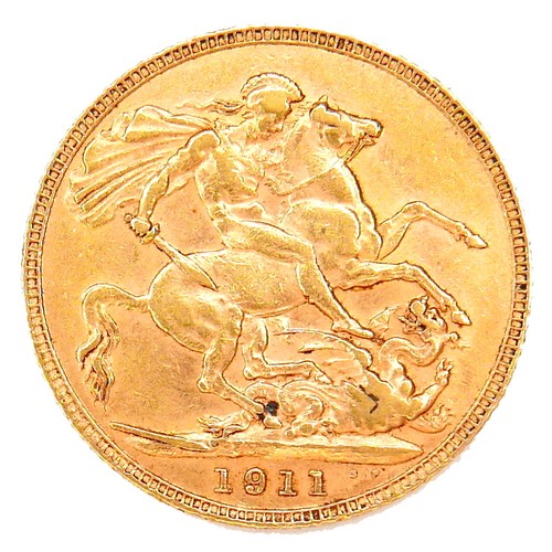 161 - A George V gold sovereign, 1911.