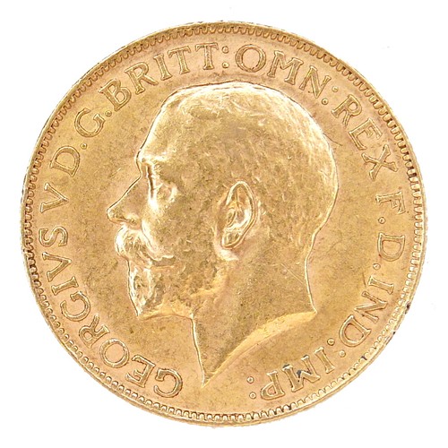 170 - A George V gold sovereign, 1925, Pretoria, South Africa Mint.