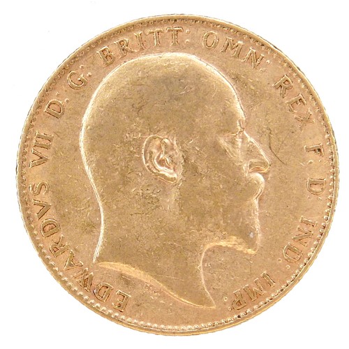 172 - An Edward VII gold sovereign, 1906, Perth, Australia Mint.