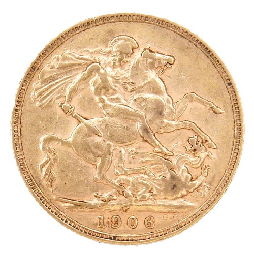 172 - An Edward VII gold sovereign, 1906, Perth, Australia Mint.