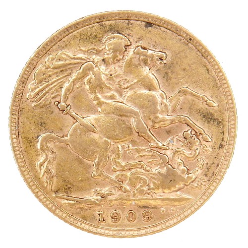 173 - An Edward VII gold sovereign, 1909.